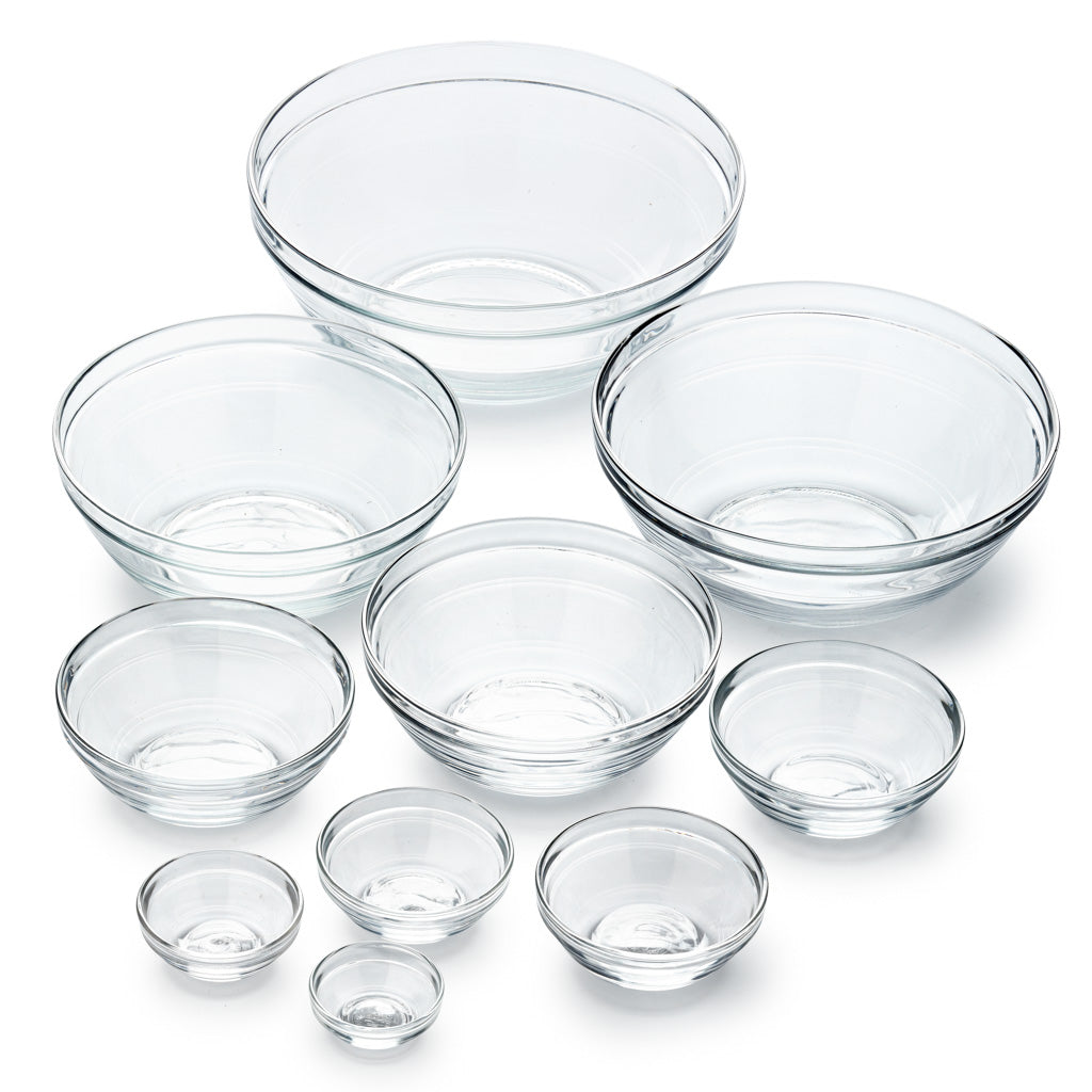 Le Gigogne® Clear Stackable Glass Bowl Set, Set of 10