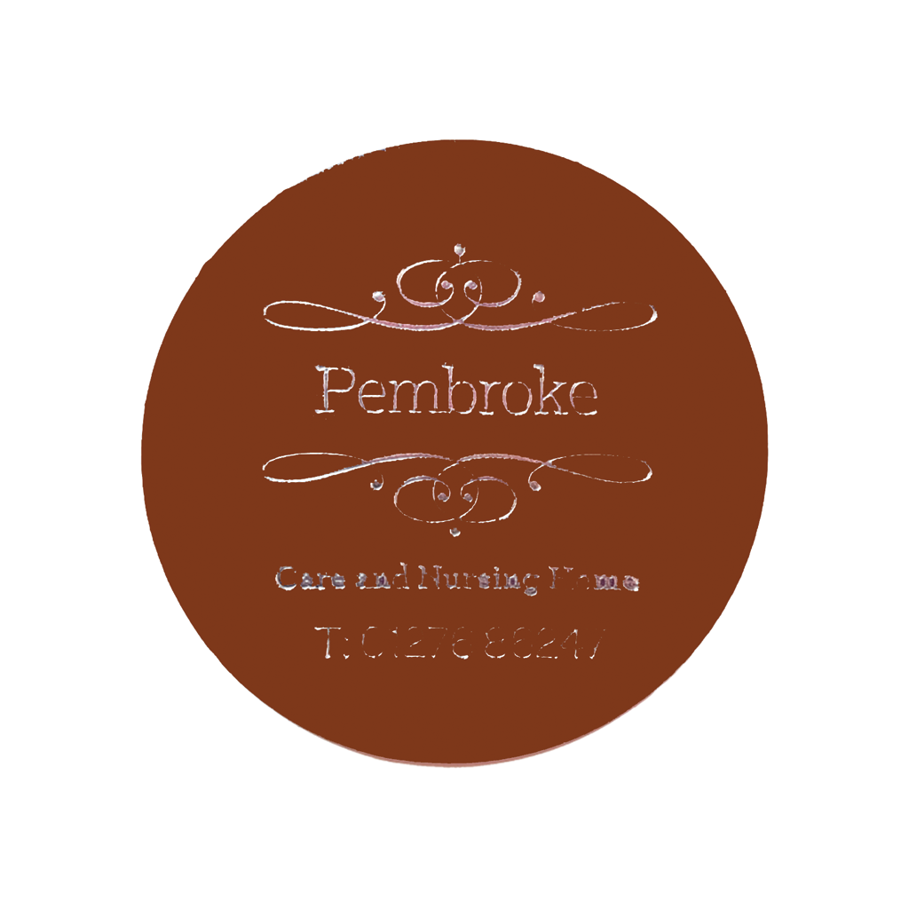 Recycled Large Leather Round Coaster