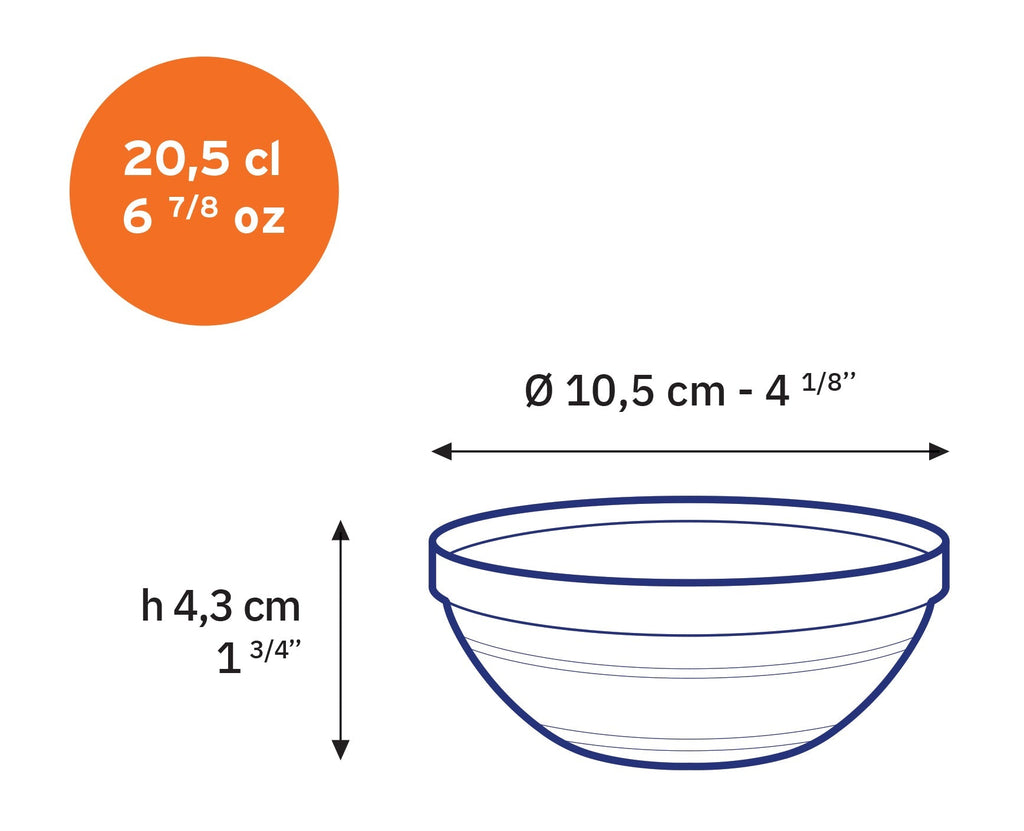 Le Gigogne® Clear Stackable Glass Bowl Set, Set of 10