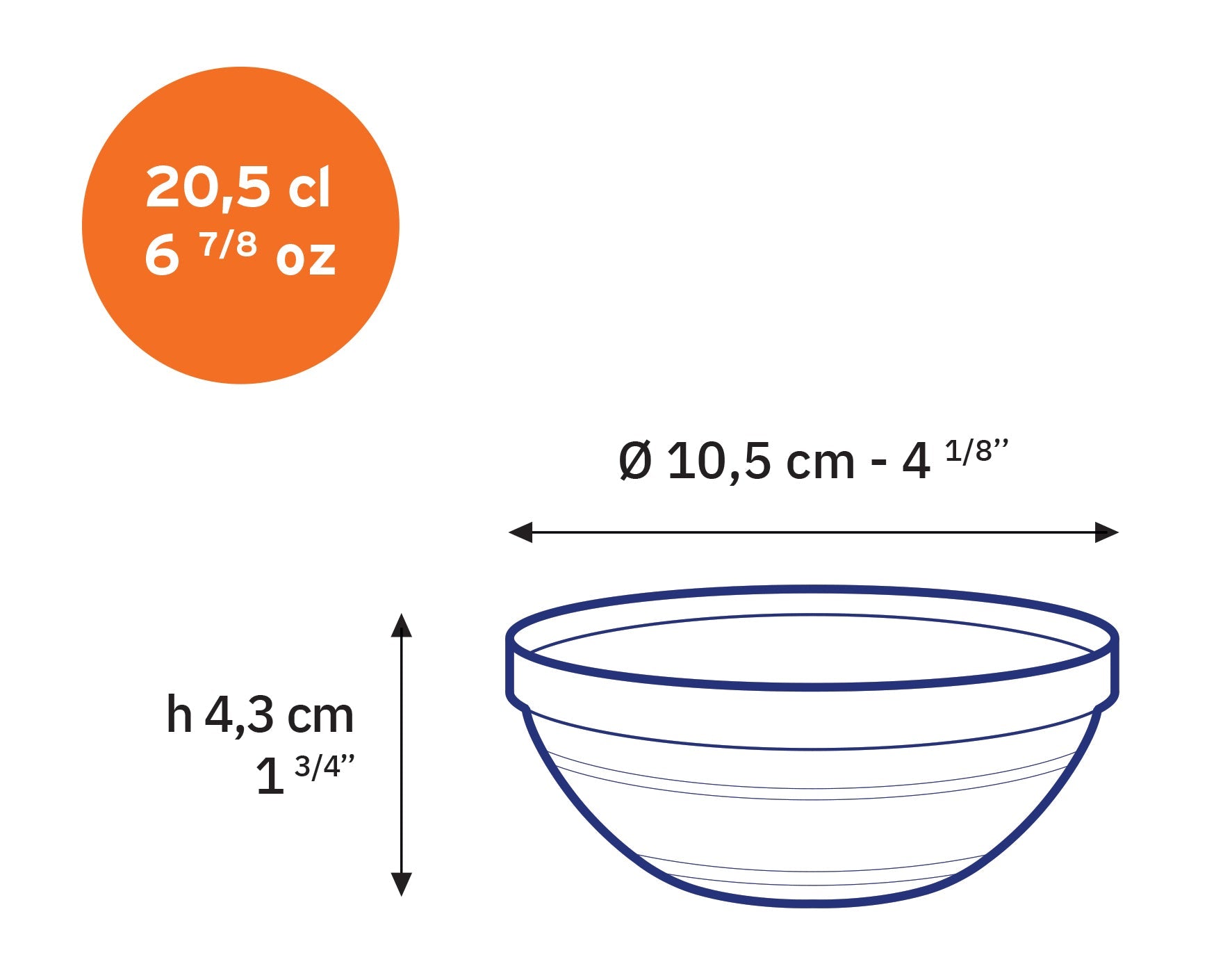 Le Gigogne® Clear Stackable Glass Bowl Set, Set of 9