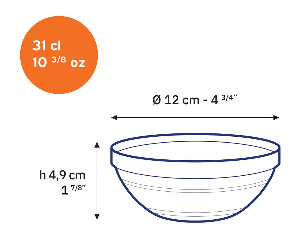 Le Gigogne® Stackable Clear Glass Bowl