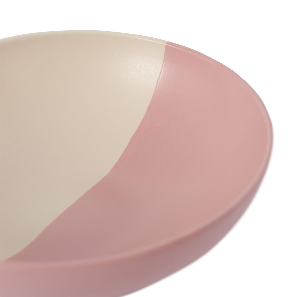 Colour Block Stoneware Pasta Bowls - 20.5cm - Pack of 4