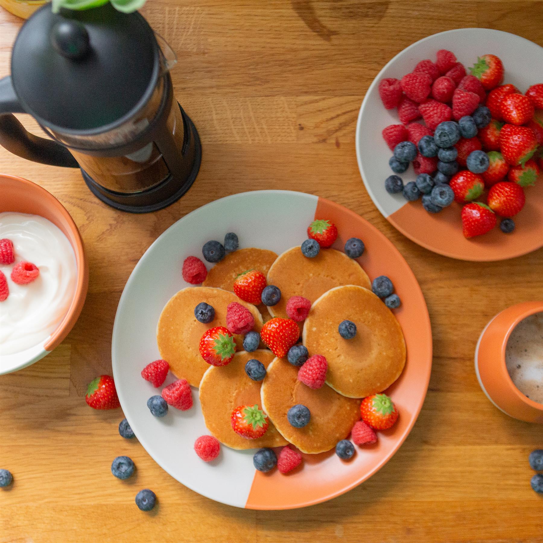 16.5cm Colour Block Stoneware Cereal Bowl