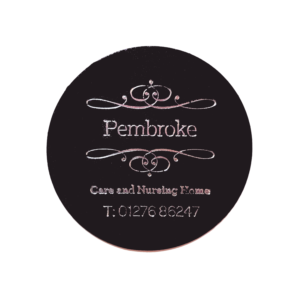 Recycled Large Leather Round Coaster