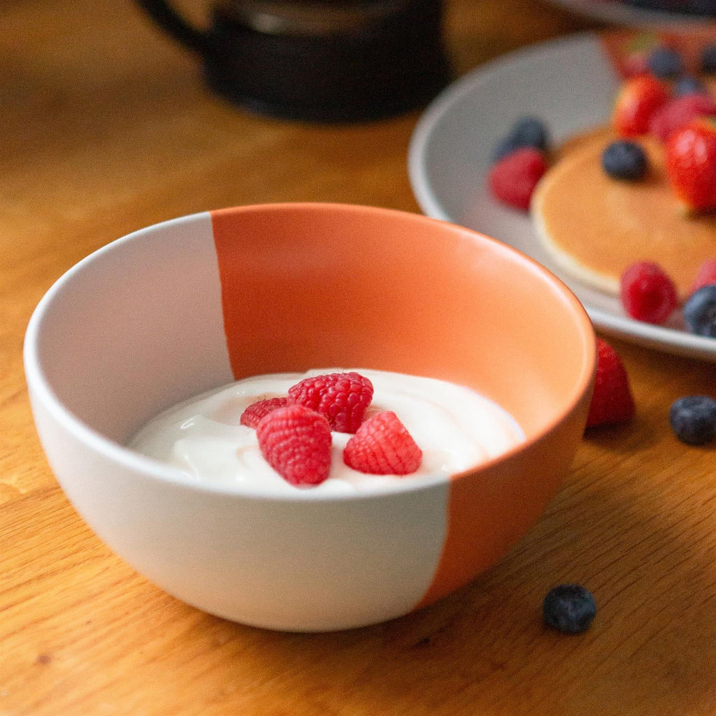 16.5cm Colour Block Stoneware Cereal Bowl