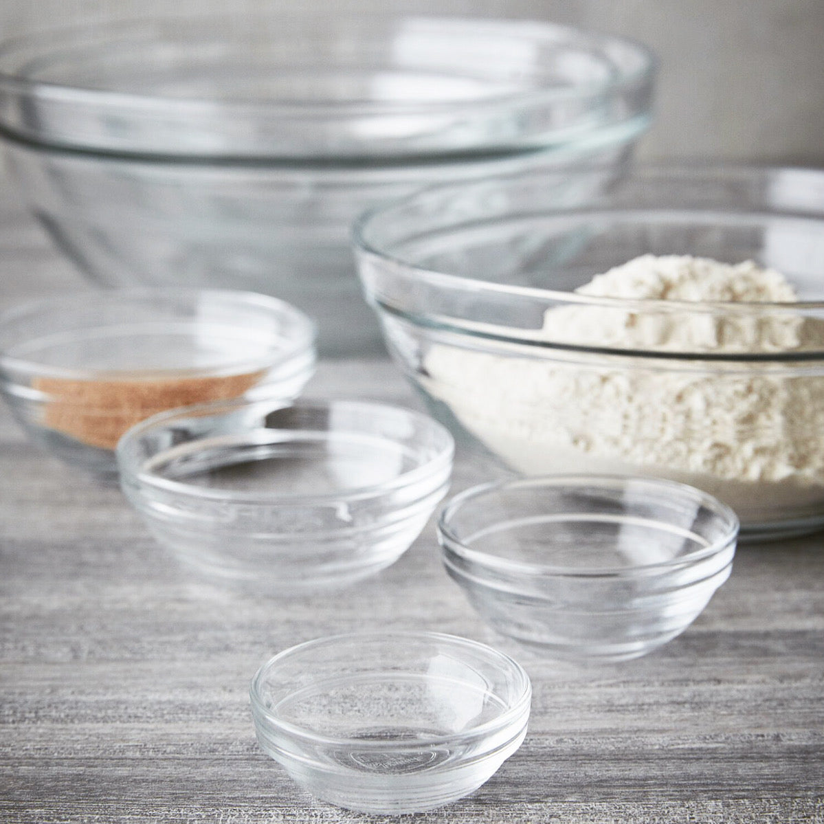 Le Gigogne® Stackable Clear Glass Bowl