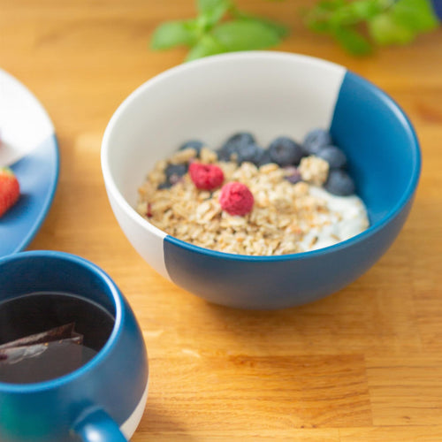 16.5cm Colour Block Stoneware Cereal Bowl