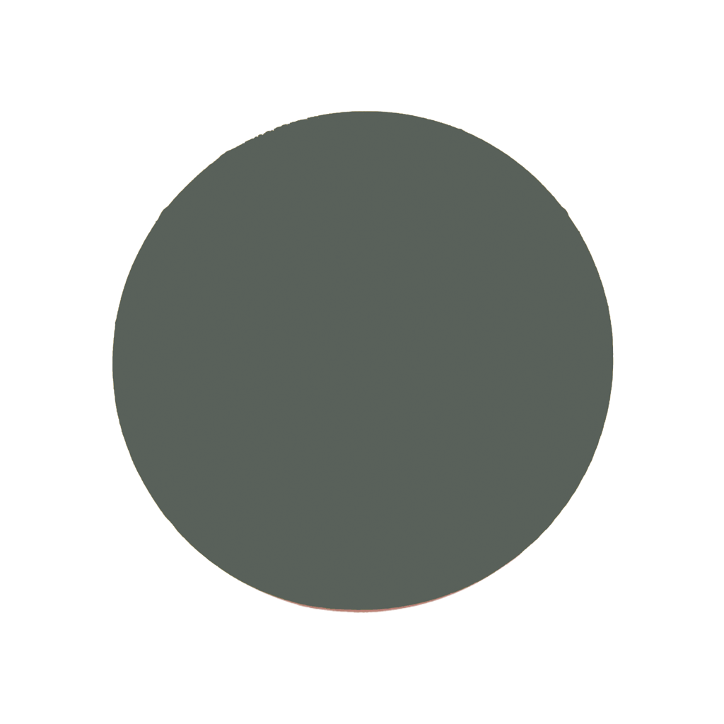 Recycled Large Leather Round Coaster