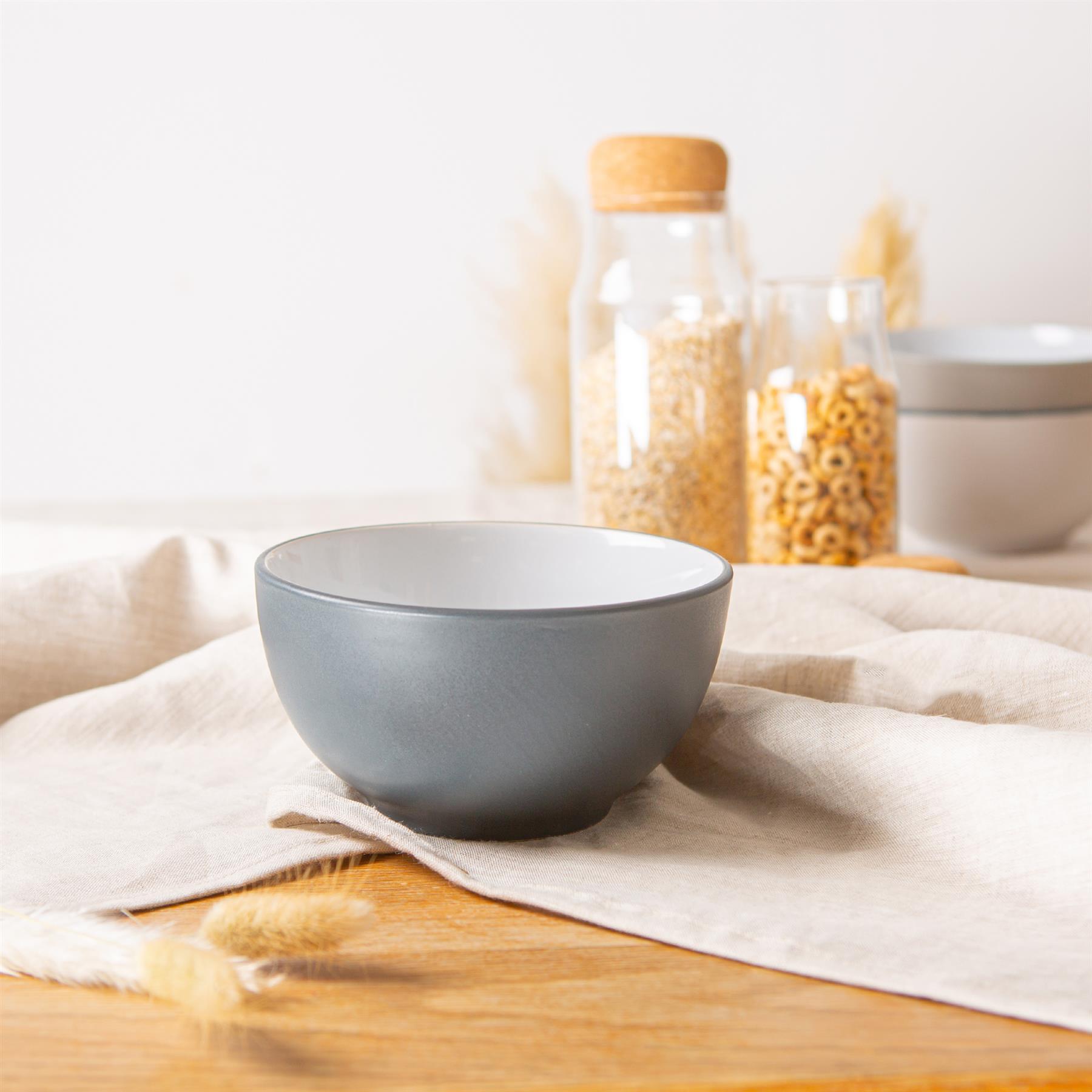 14cm Stoneware Cereal Bowls - Pack of Six