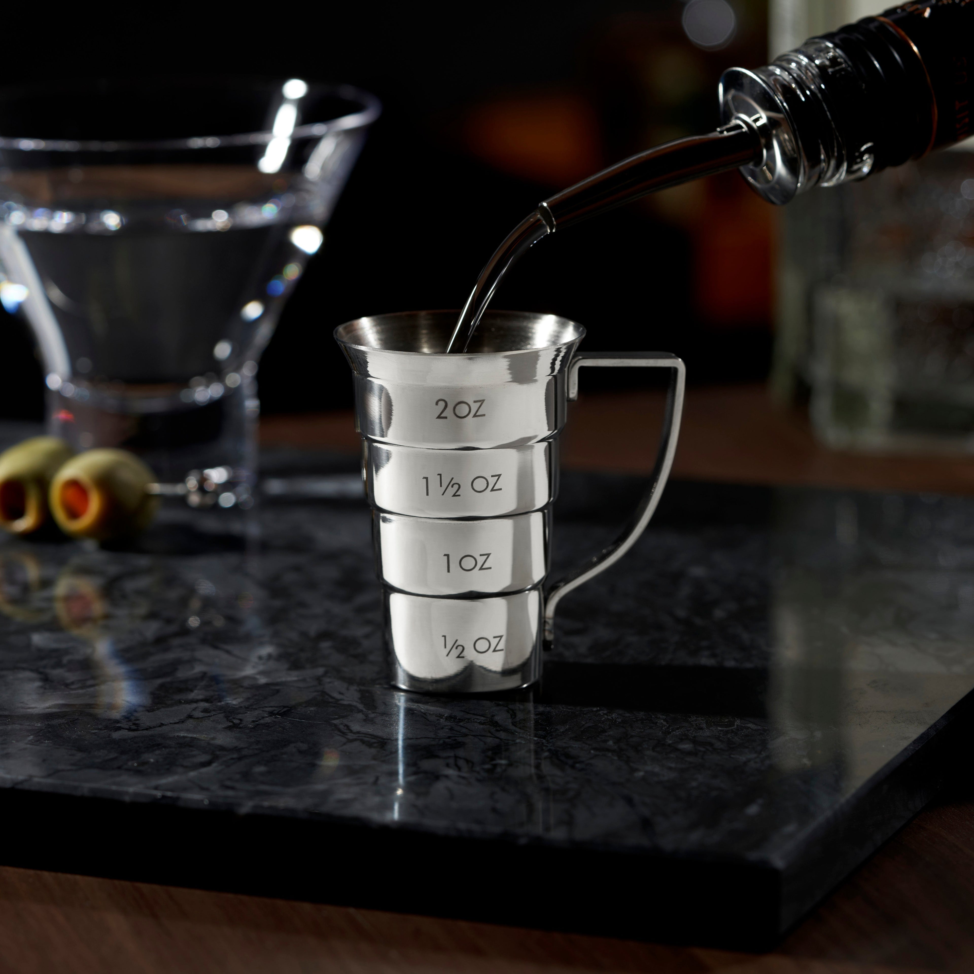 Stainless Steel Stepped Jigger
